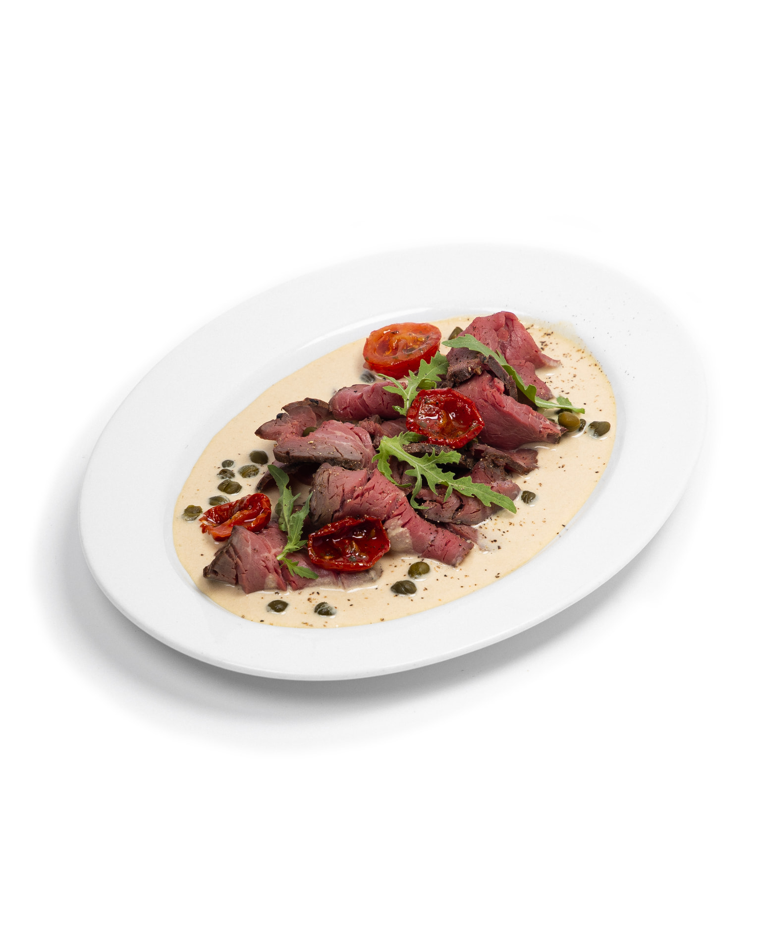 Pastrami ar trifeļu mērci